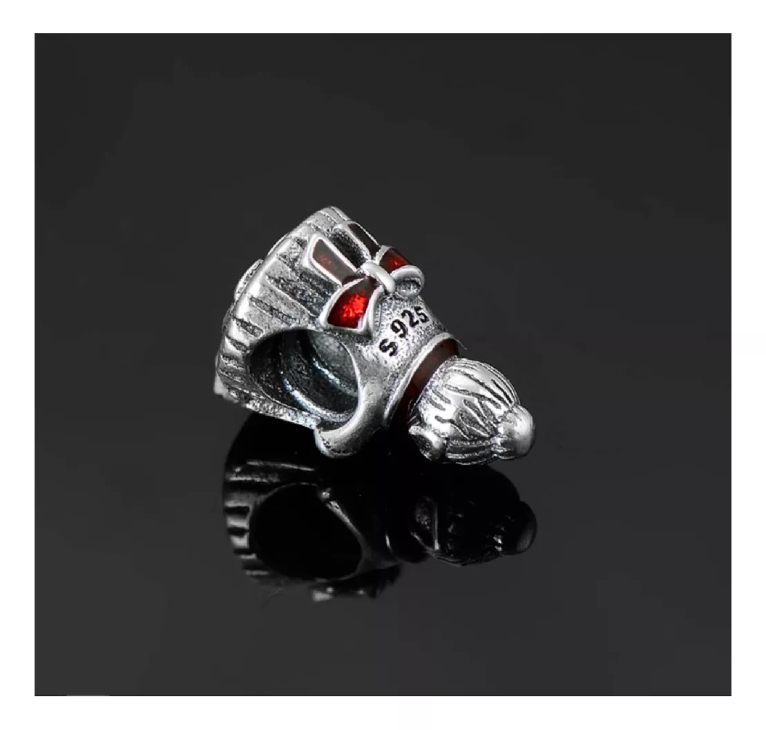 CHARM ABUELA DE NAVIDAD Y GALLETA EN PLATA 925 SILVER HEART - 2