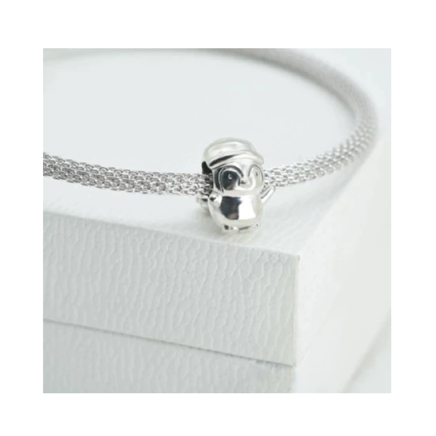 CHARM PINGÜINO CON GORRO Y CASCABEL PLATA 925 SILVER HEART - 4