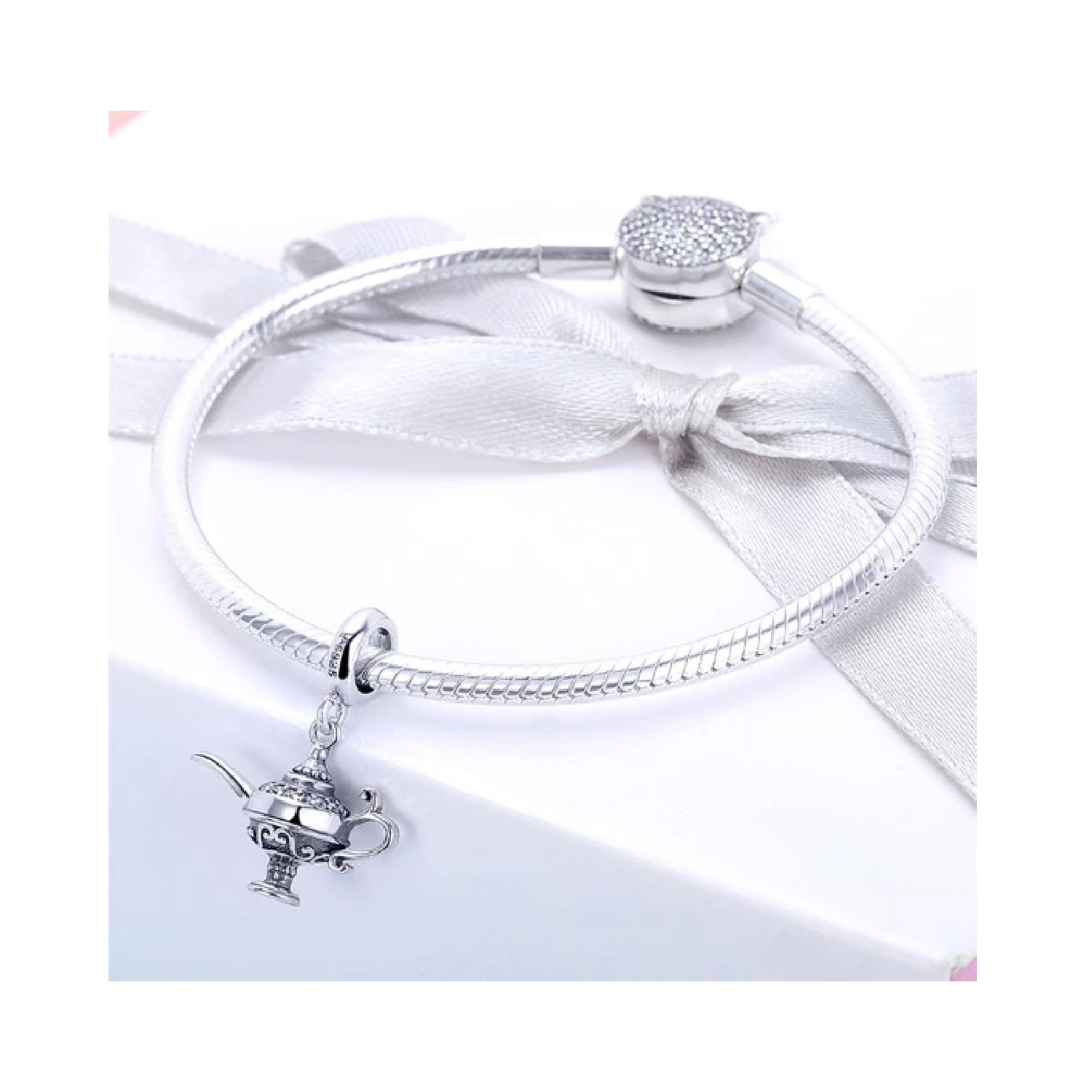 CHARM LÁMPARA MÁGICA DE ALADINO EN PLATA 925 SILVER HEART - 2