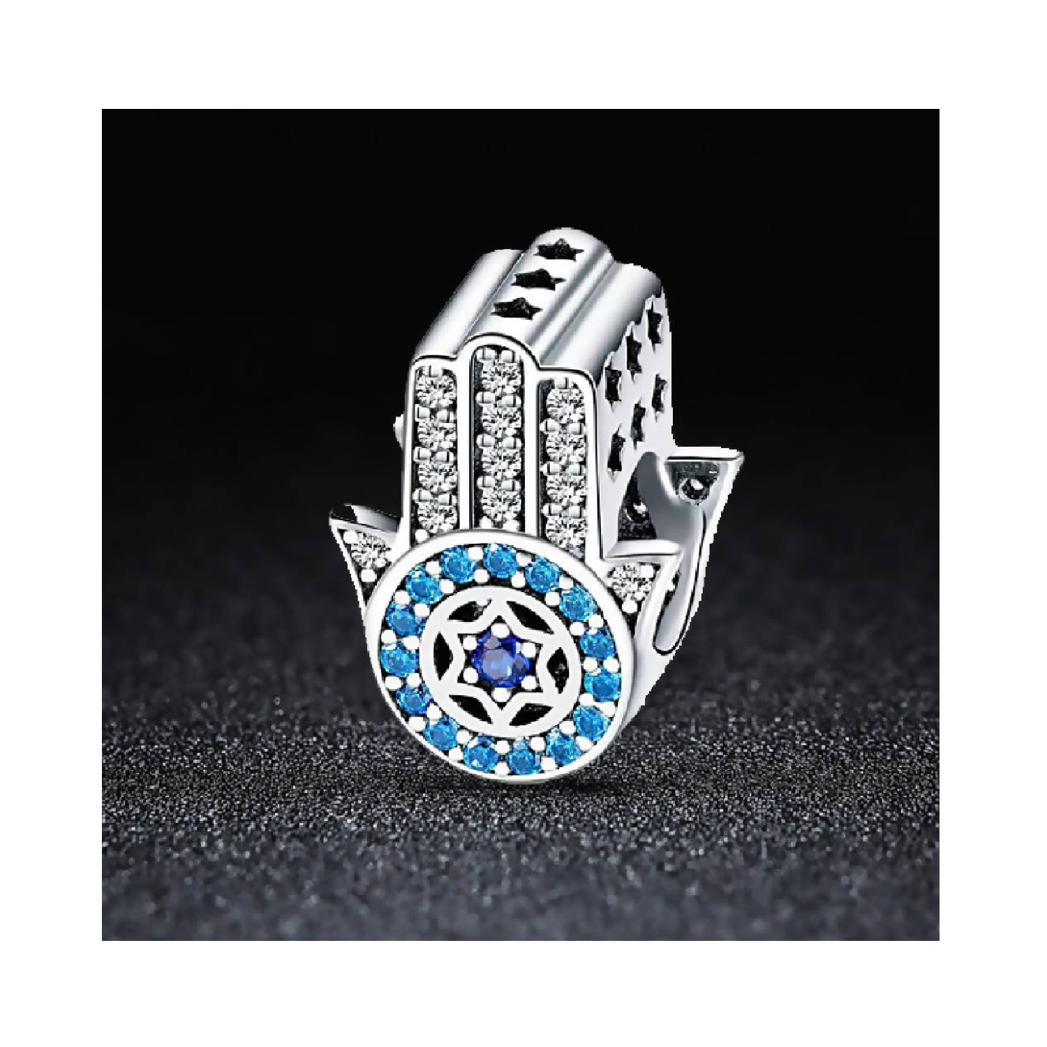CHARM MANO DE FÁTIMA MÍSTICA EN PLATA 925 SILVER HEART - 4