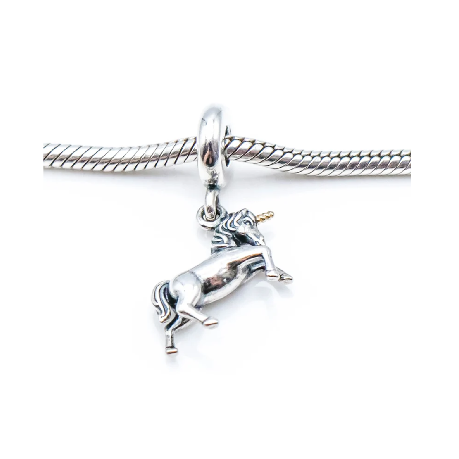CHARM UNICORNIO SOLEMNE EN PLATA 925 SILVER HEART - 2
