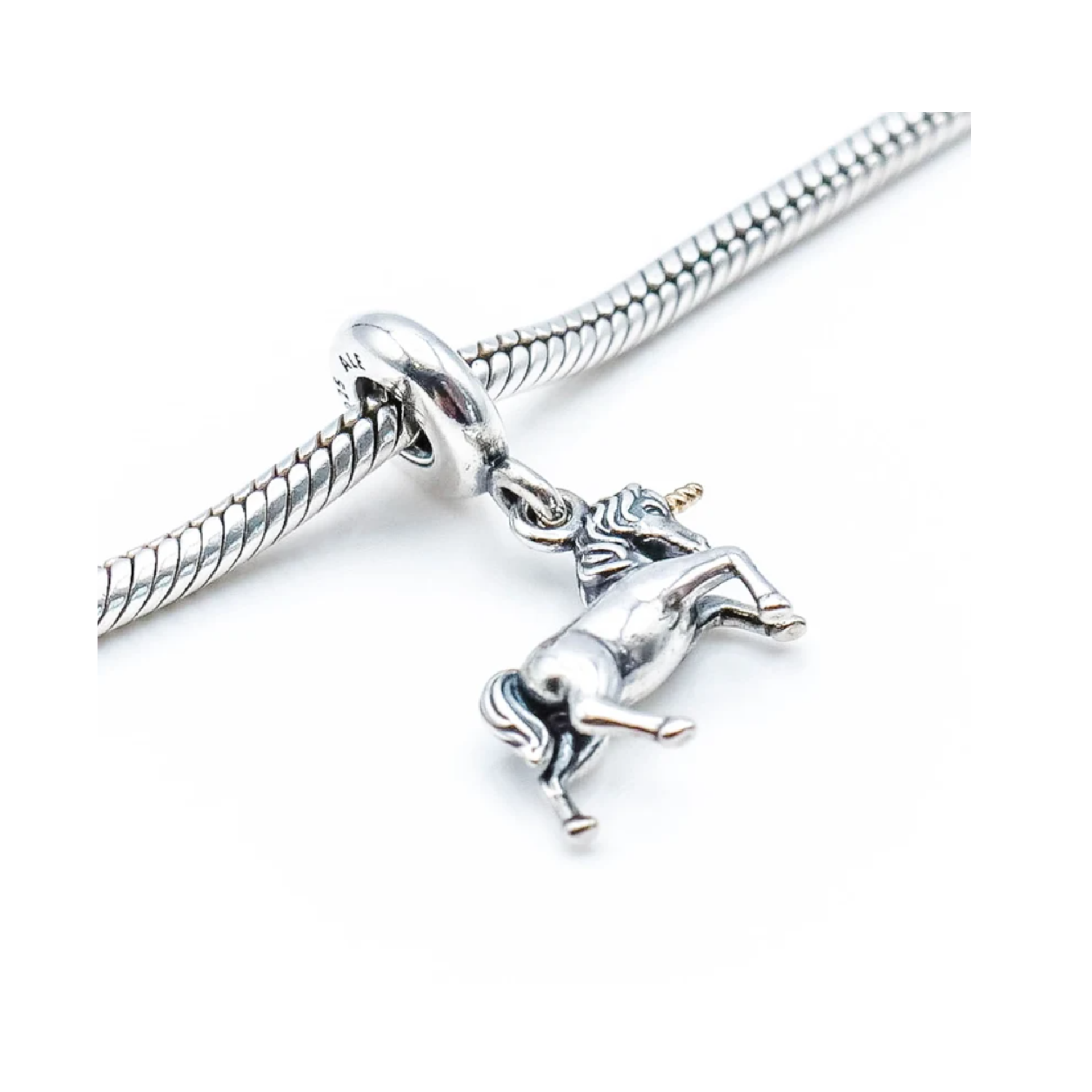CHARM UNICORNIO SOLEMNE EN PLATA 925 SILVER HEART - 3