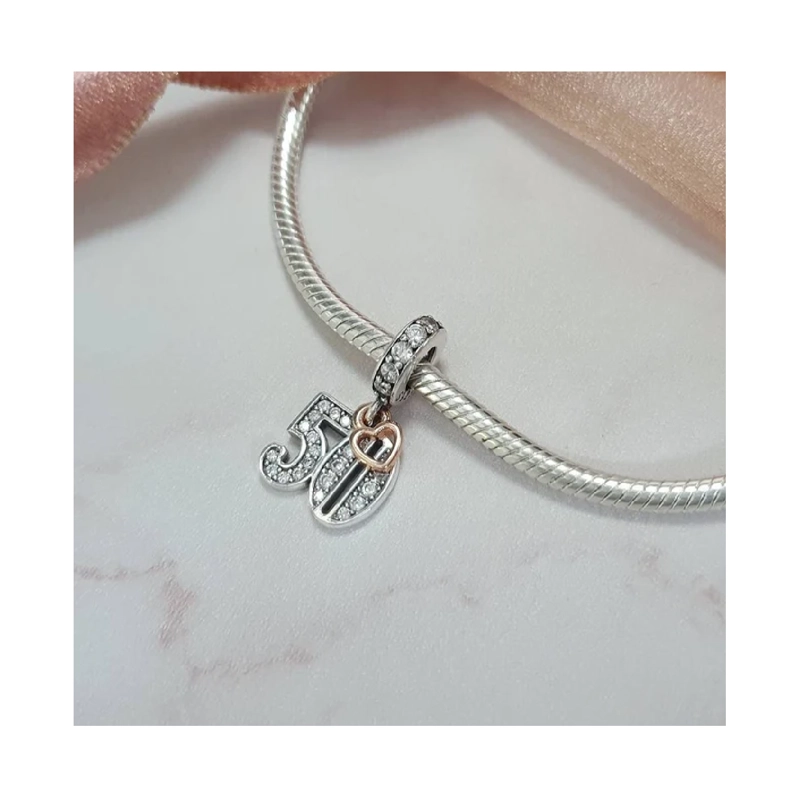 CHARM CELEBRACIÓN 50 AÑOS EN PLATA 925 SILVER HEART - 3