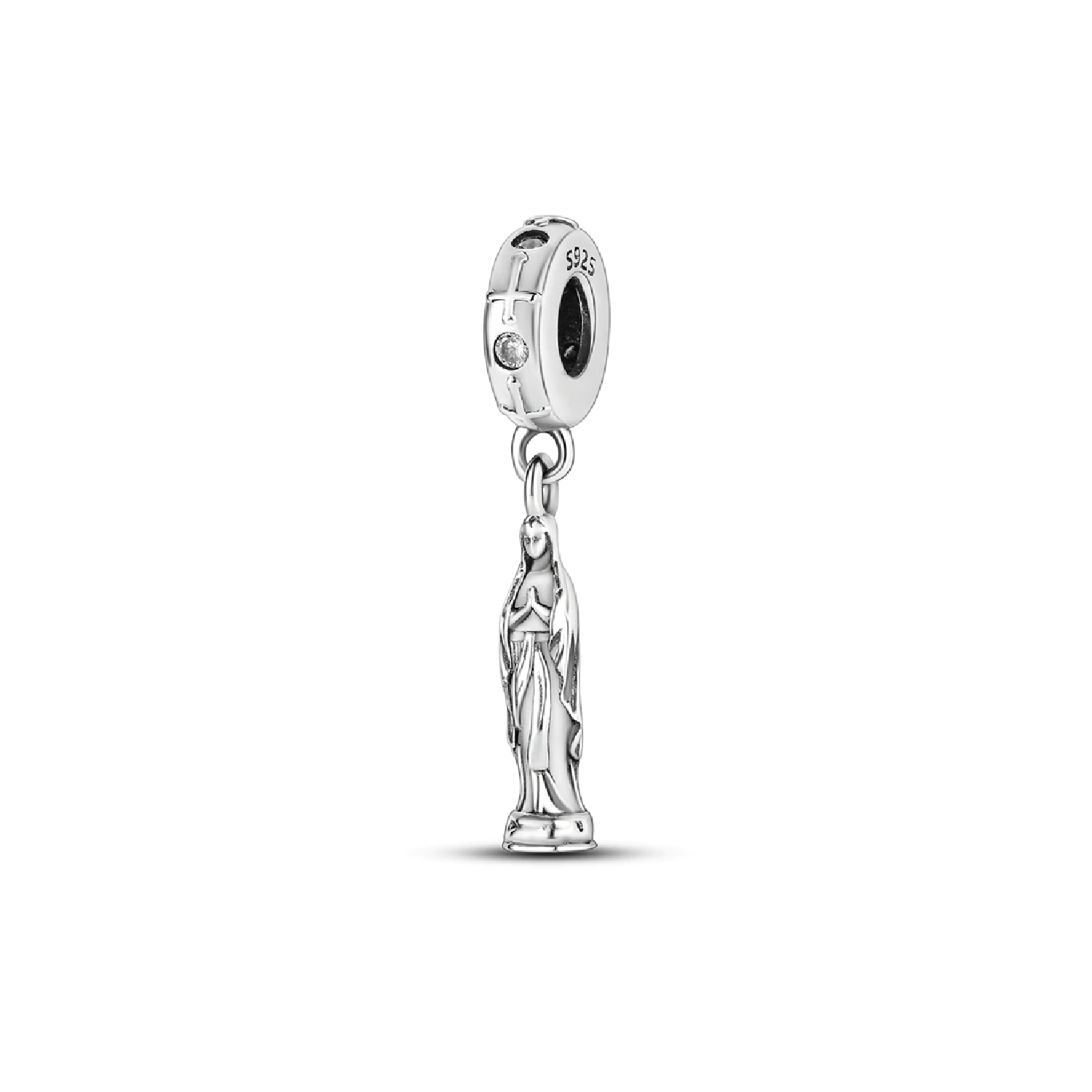 CHARM VIRGEN MAJESTUOSA EN PLATA 925 SILVER HEART - 1