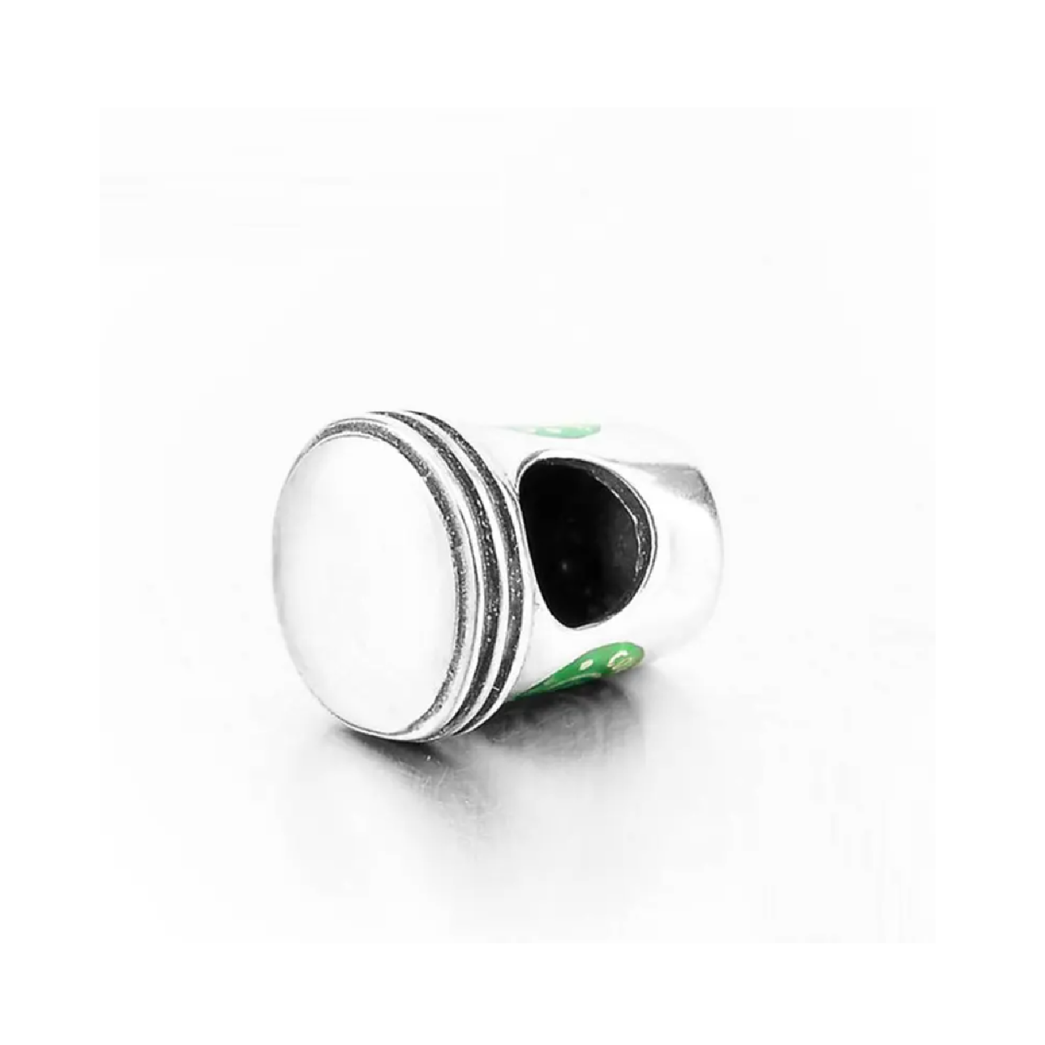 CHARM VASO DE CAFÉ CON TAPA EN PLATA 925 SILVER HEART - 3
