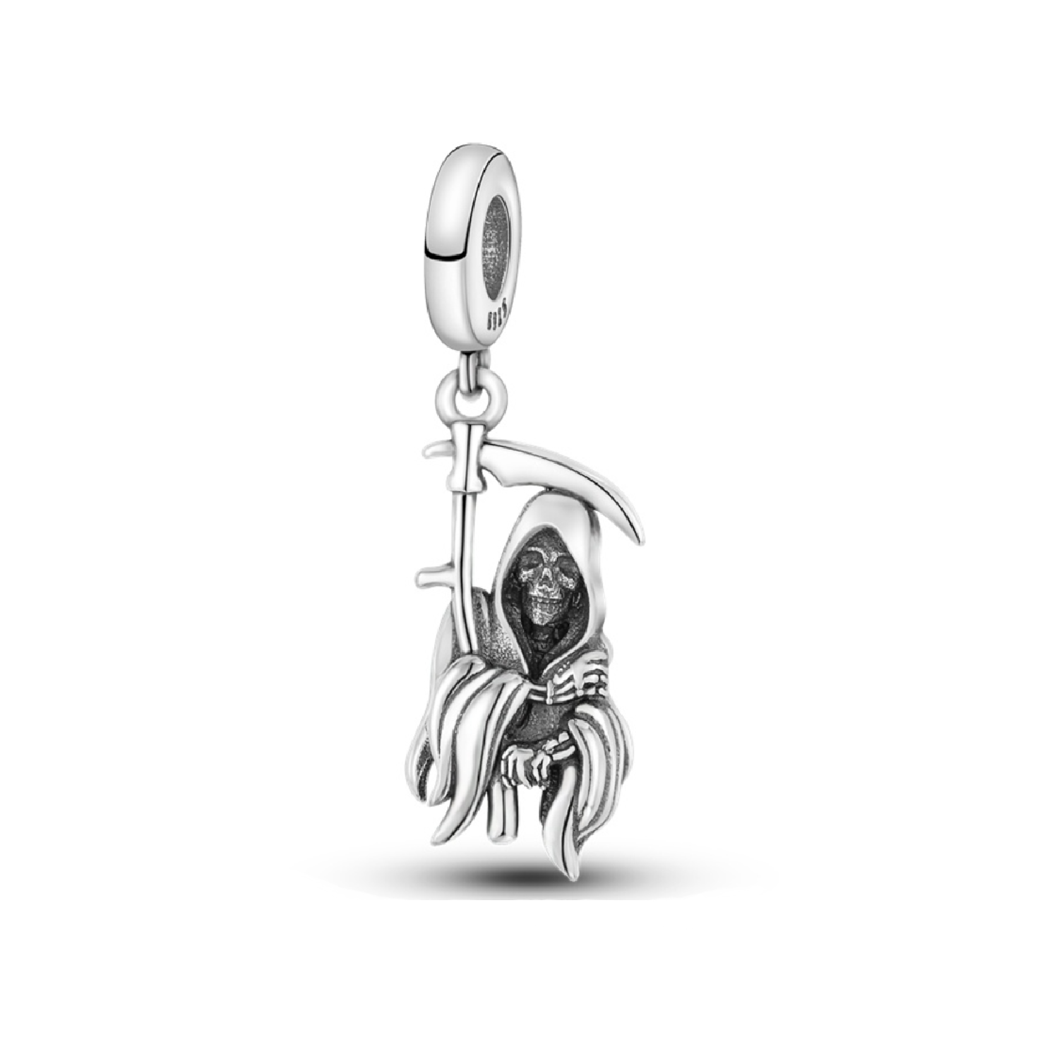 Charm Ángel Misterioso "The Death" en Plata 925 Silver Heart - 1