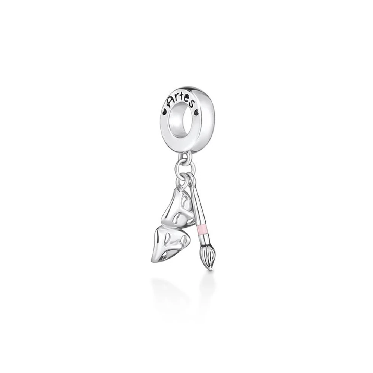 CHARM AMOR A LAS ARTES EN PLATA 925 SILVER HEART - 1