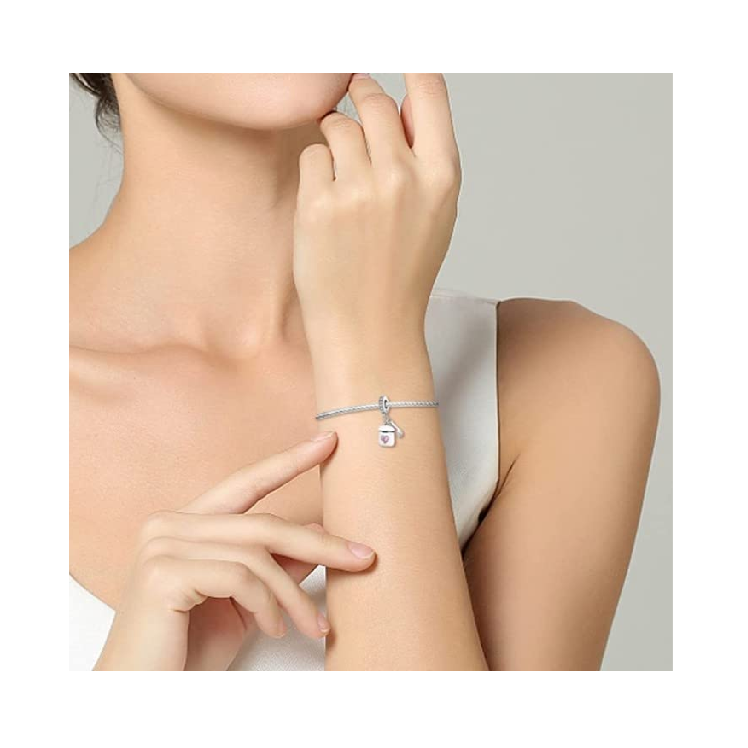 CHARM AUDIFONOS BLUETOOTH Y CORAZÓN PLATA 925 SILVER HEART - 4