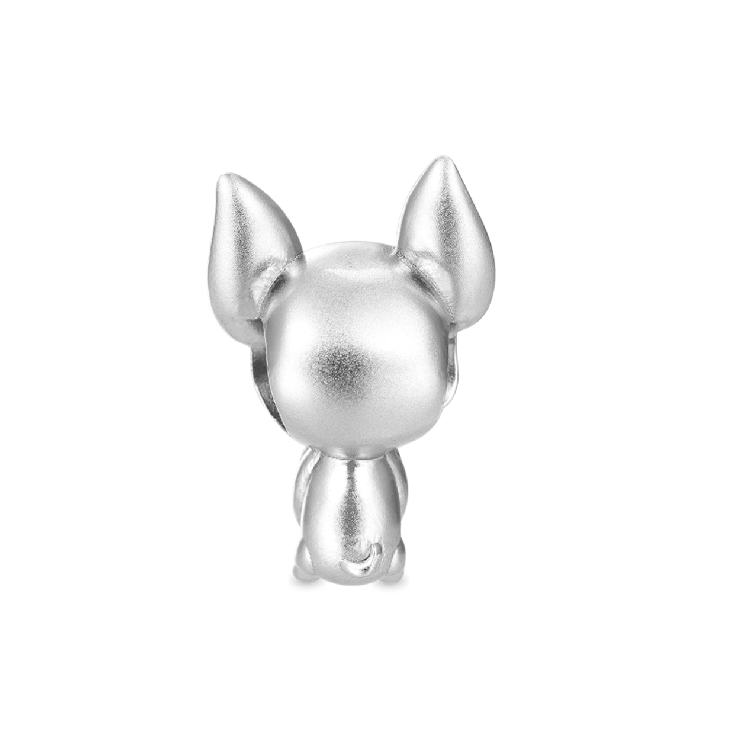 CHARM CACHORRO PERRO CHIHUAHUA EN PLATA 925 SILVER HEART - 2