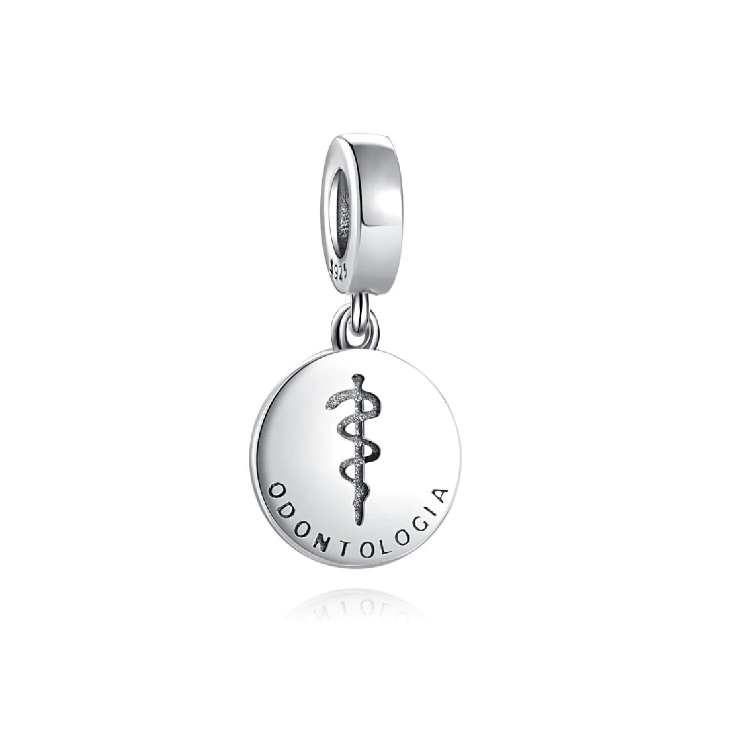 CHARM PROFESIÓN ODONTOLOGÍA EN PLATA 925 SILVER HEART - 1