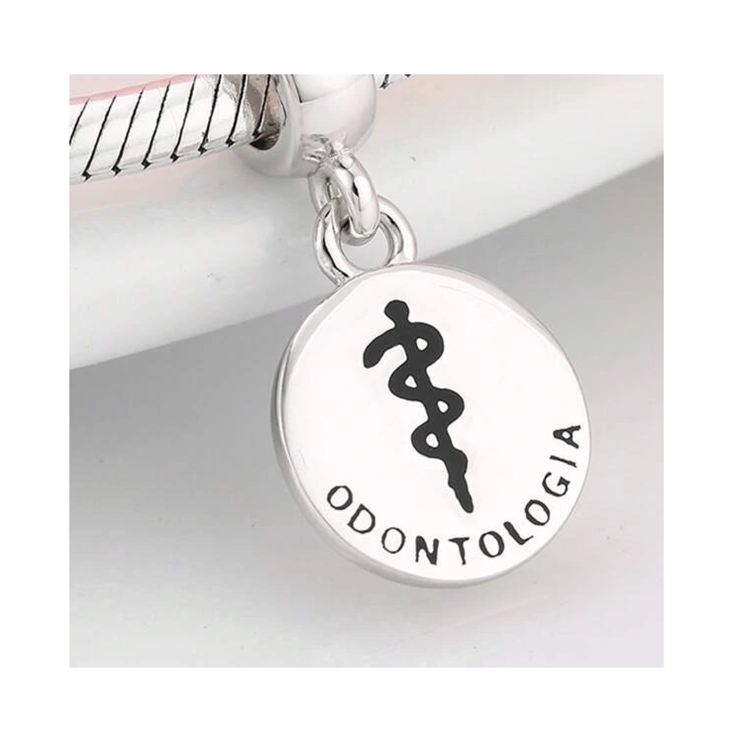 CHARM PROFESIÓN ODONTOLOGÍA EN PLATA 925 SILVER HEART - 2