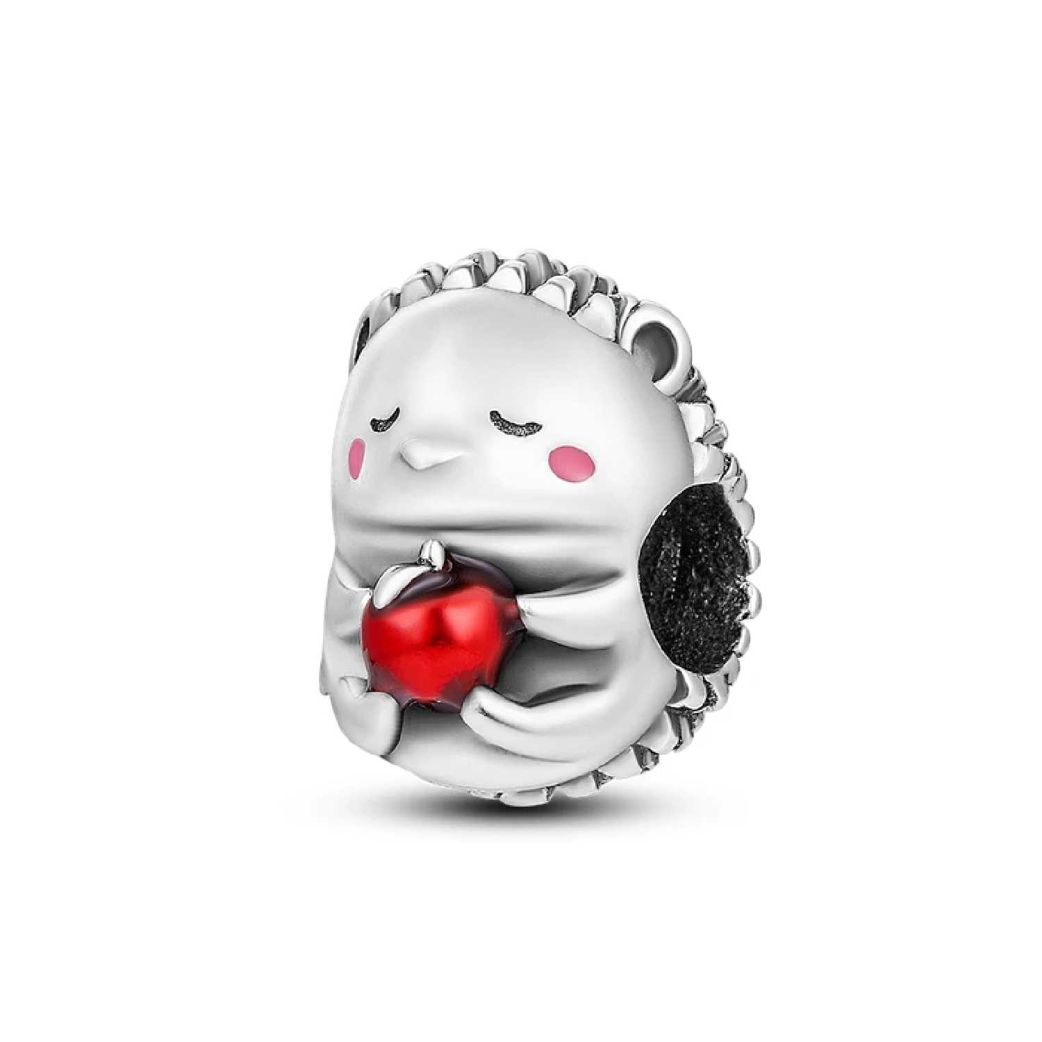 CHARM ERIZO DE TIERRA TIERNO MANZANA PLATA 925 SILVER HEART - 1