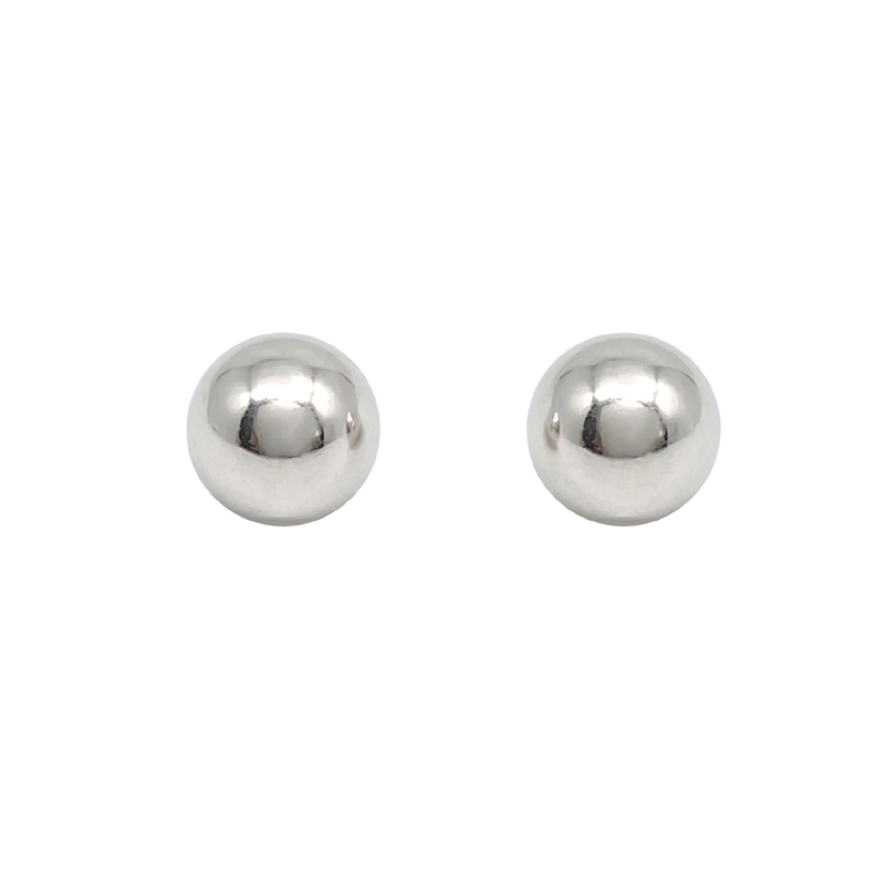 AROS ESFERA BRILLANTE EN PLATA FINA 925 SILVER HEART - 1