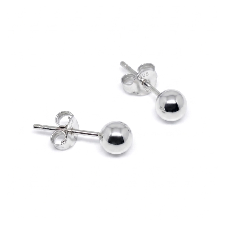 AROS ESFERA BRILLANTE EN PLATA FINA 925 SILVER HEART - 3