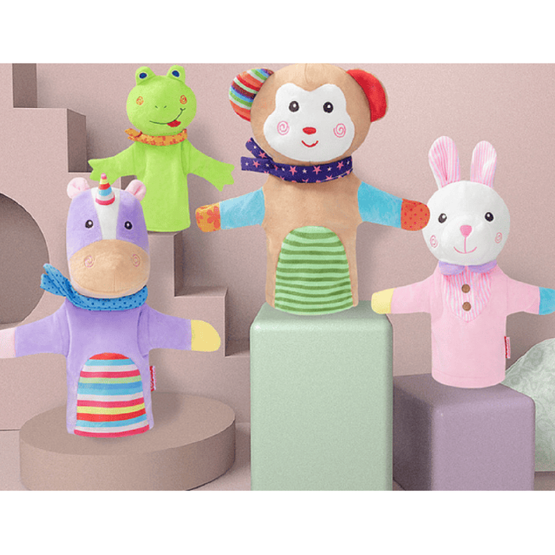 SET 2 MARIONETA BFT MUÑECO FELPA DIVERTIDO ESTIMULAR BEBÉS LAU - 8