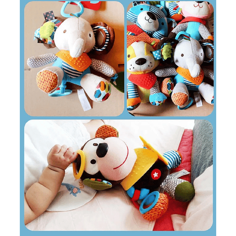 MORDEDOR BFT PELUCHE SENSORIAL ESTIMULACIÓN COLGANTE BEBÉS LAU MULTICOLOR - 4