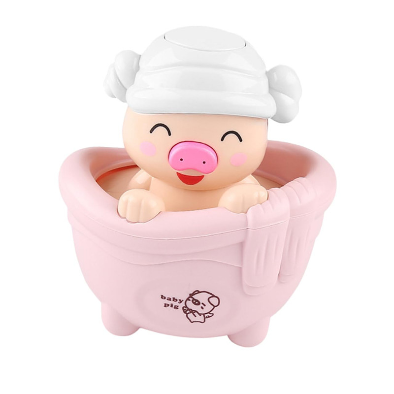 SET BFT 6 JUGUETES CERDITO AGUA DUCHA DIVERTIDO BAÑO BEBÉS LAU - 1