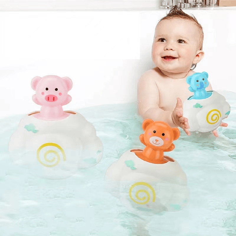 SET BFT 6 JUGUETE BAÑO CHORRO AGUA DIVERTIDO BEBÉS DUCHA LAU - 6