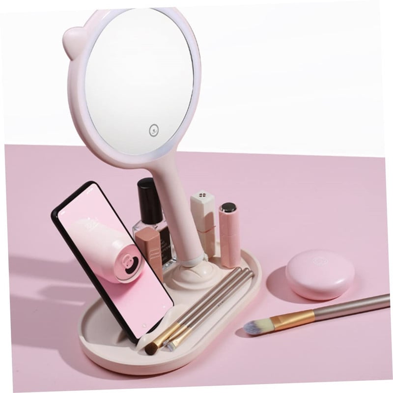 MAQUILLAJE ESPEJO AUMENTO COSMETICO LUZ LED RECARGABLE LAU - 2
