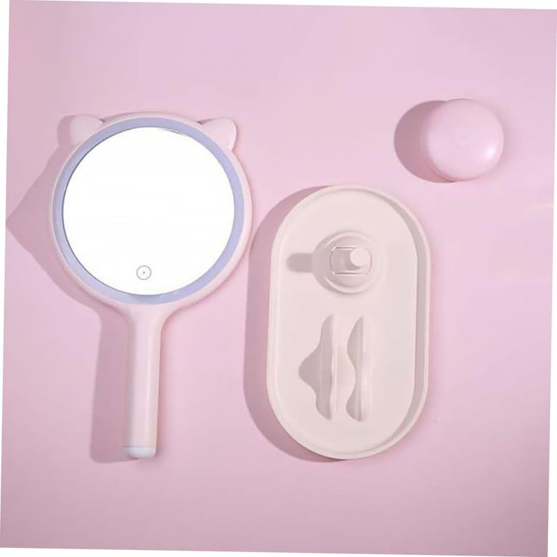 MAQUILLAJE ESPEJO AUMENTO COSMETICO LUZ LED RECARGABLE LAU - 3