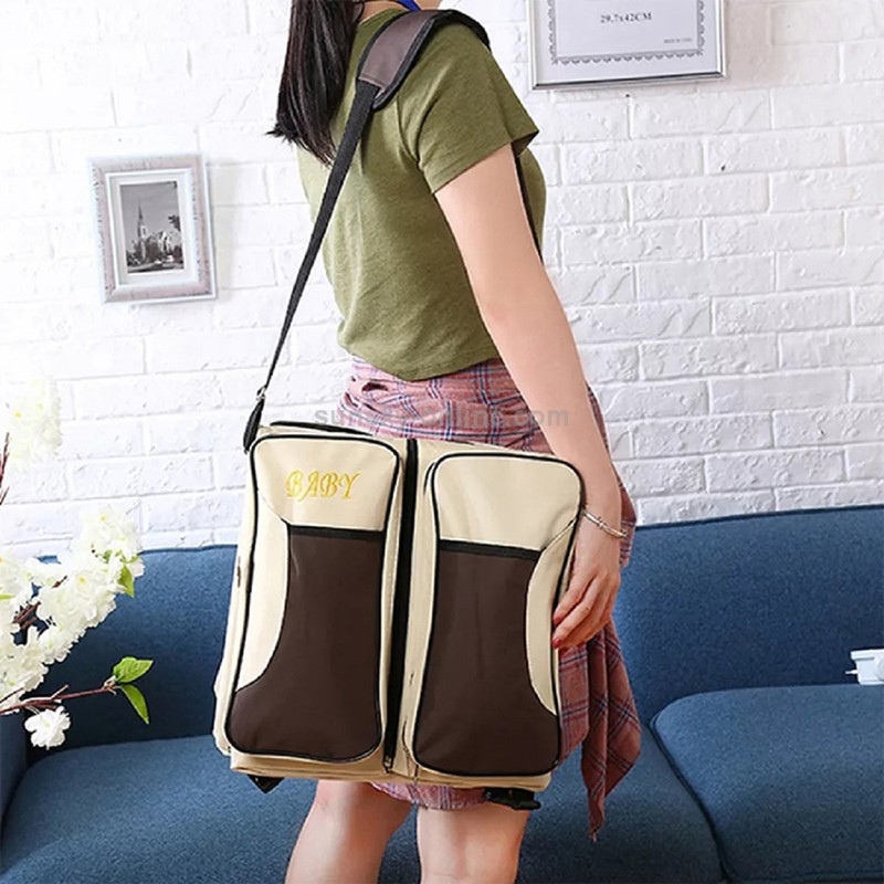 MOCHILA A95X 3 EN 1 BOLSO PAÑALERA CUNA MUDADOR PORTATIL BEBE LAU MULTICOLOR - 7