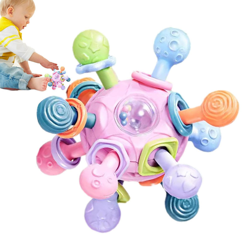 SET A95X 2 MORDEDOR JUGUETE ESTIMULACIÓN PELOTA BEBÉS LAU MULTICOLOR - 1