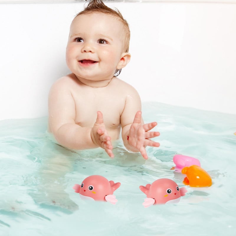 SET A95X MULTICOLOR 6 JUGUETE BALLENA FLOTANTE PISCINA BAÑERA NIÑOS LAU - 3