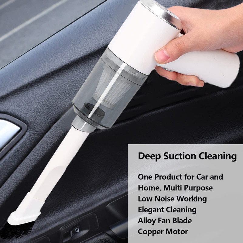 ASPIRADOR MANO PORTATIL ILUMINACION VEHICULOS LIMPIEZA LAU - 4