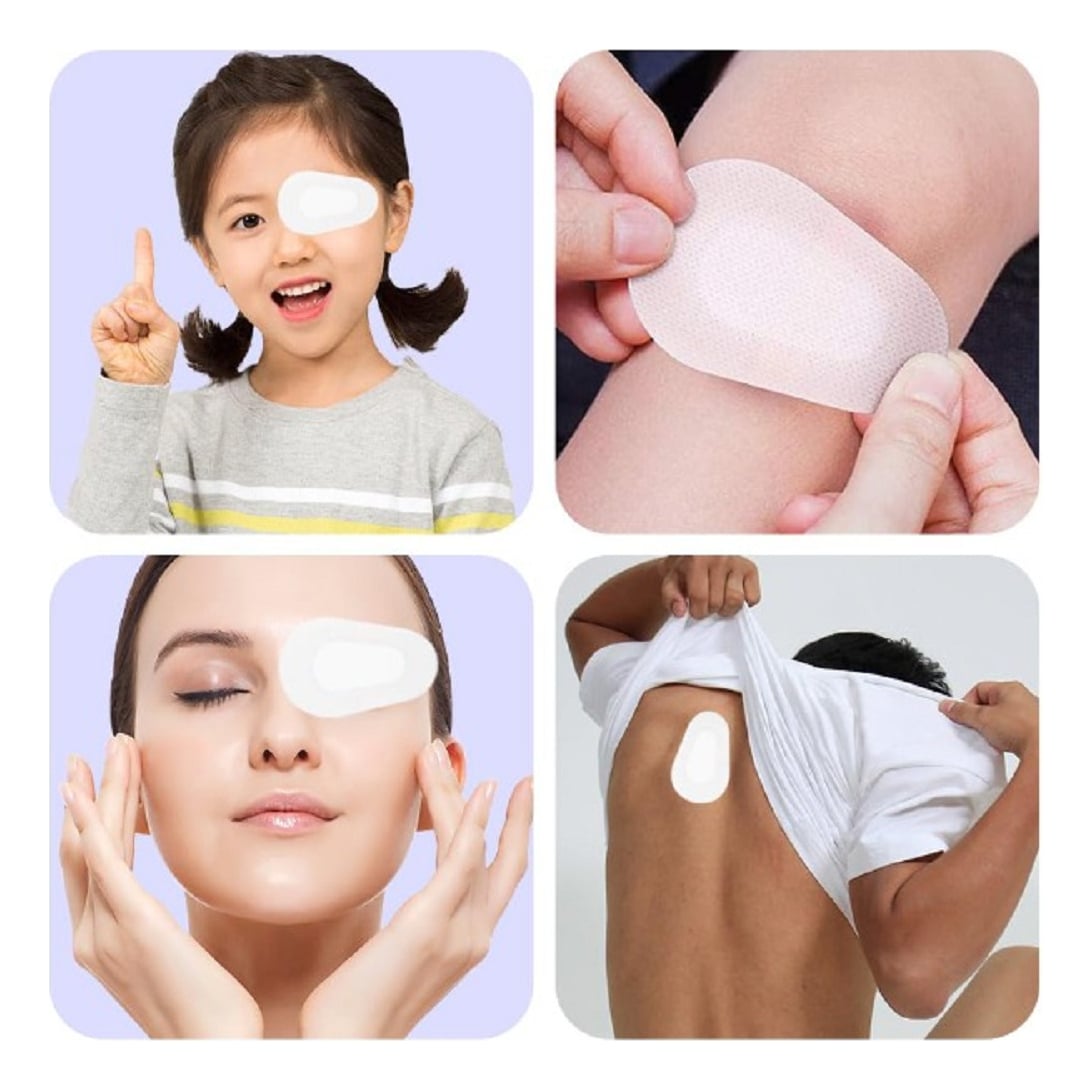 PARCHE OCULAR DESCARTABLE PROTEGE OJOS HERIDA 55X85 MM LAU - 9