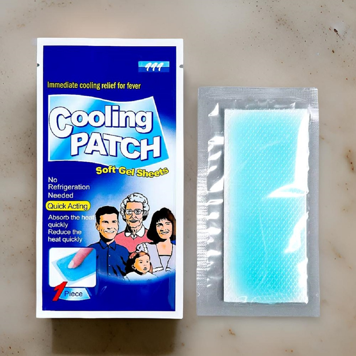SET 10 PARCHES GEL FRIO FIEBRE ADULTO NIÑO ALIVIO FATIGA LAU - 5