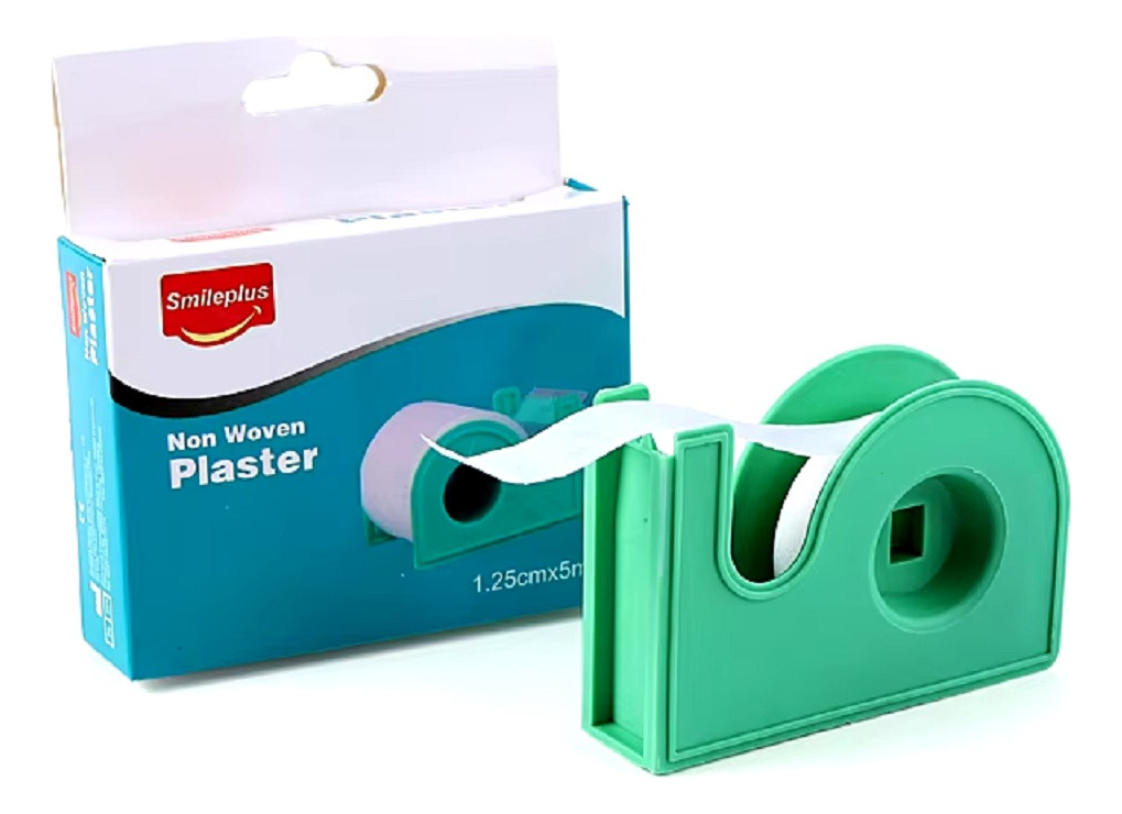 SET 12 CINTA ADHESIVA SUAVE PIEL DISPENSADOR 2,5CM X 5M LAU - 1