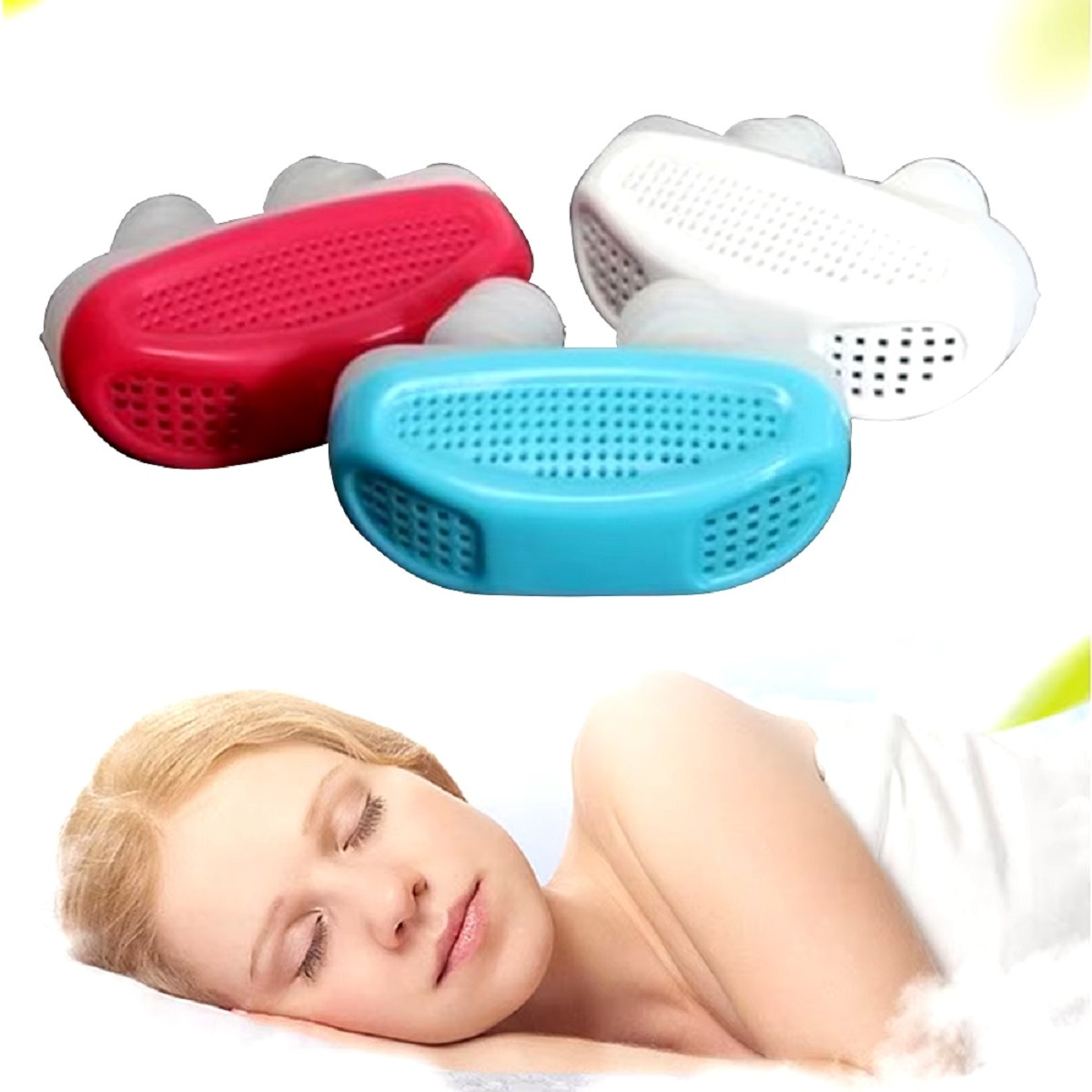 SET 6 DISPOSITIVO ANTIRRONQUIDO 2 EN 1 NASAL PURIFICADOR LAU - 2