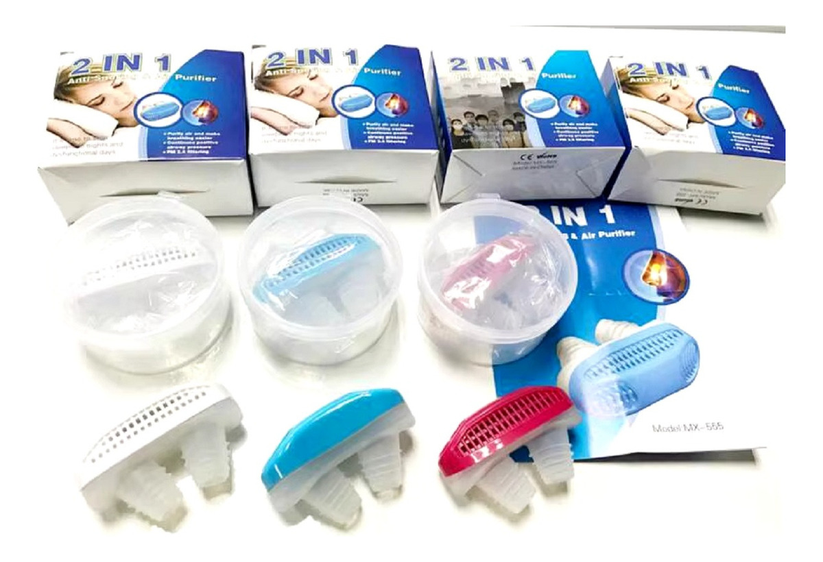SET 6 DISPOSITIVO ANTIRRONQUIDO 2 EN 1 NASAL PURIFICADOR LAU - 6