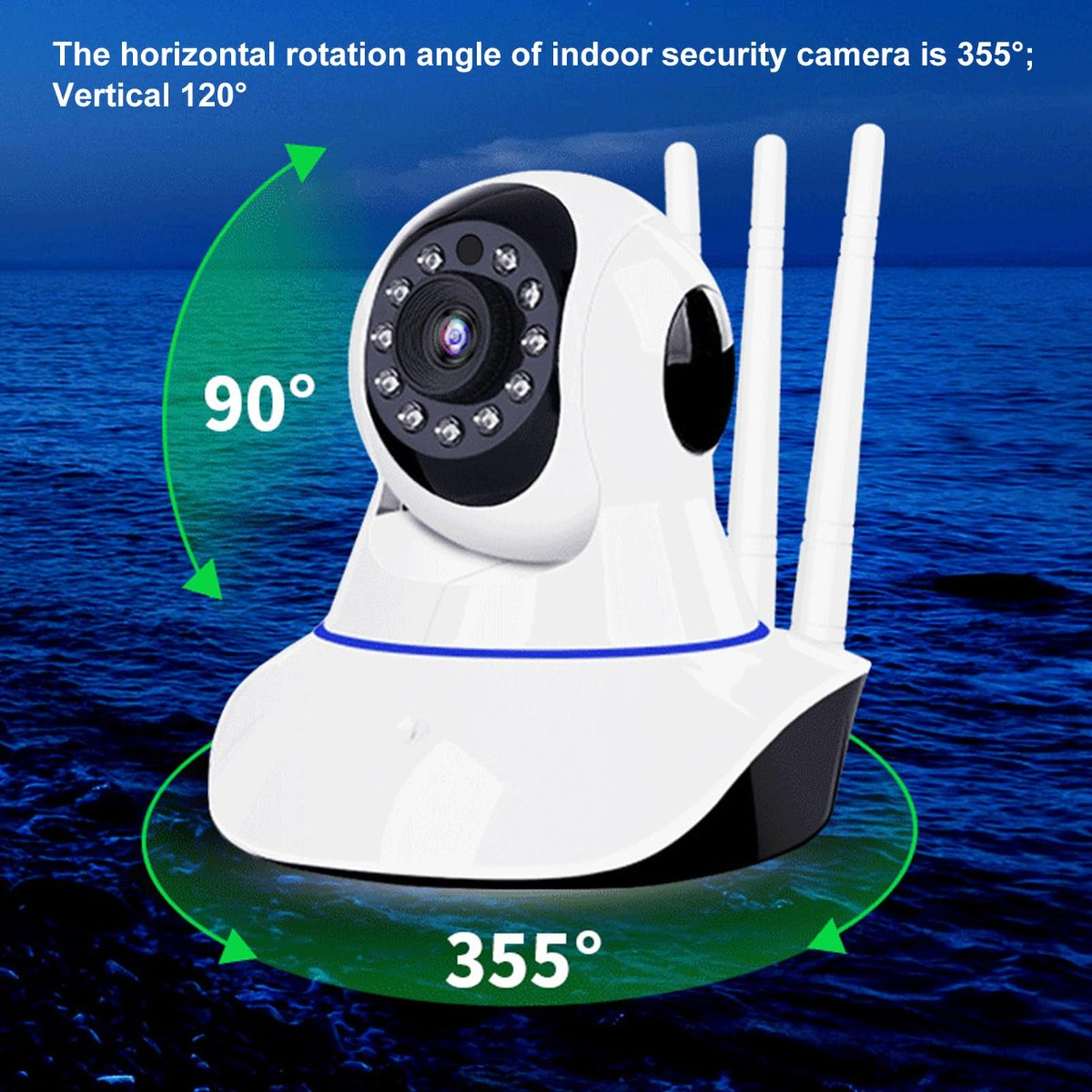 CÁMARA SEGURIDAD SC CAMARA SEGURIDAD IP INALÁMBRICA WI-FI 5 ANTENAS 1080P HD LAU - 6