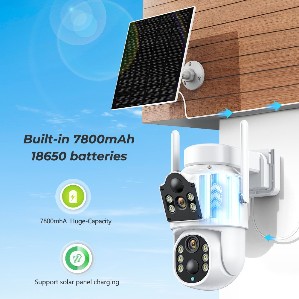 CÁMARA SEGURIDAD SC CAMARA SEGURIDAD SOLAR INTELIGENTE IR WI-FI JARDIN HOGAR LAU - 5