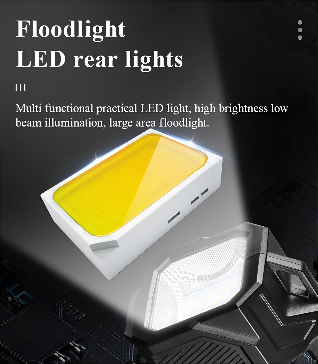 LINTERNA MANO SC LED SOLAR TY-TY RECARGABLE USB CAMPING LAU - 6