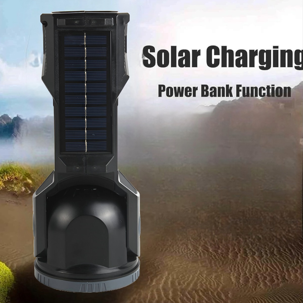 LINTERNA MANO SC LED SOLAR TY-TY RECARGABLE USB CAMPING LAU - 8