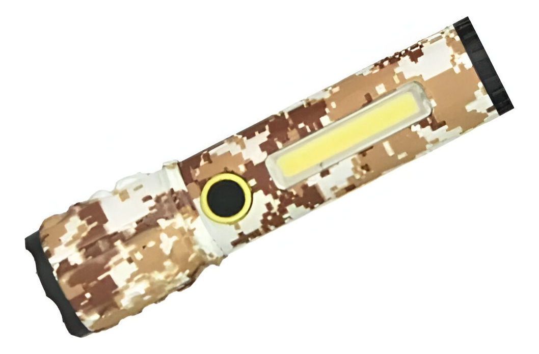 LINTERNA MANO SC CAMUFLAJE MILITAR ZOOM RECARGABLE CAMPING LAU - 4