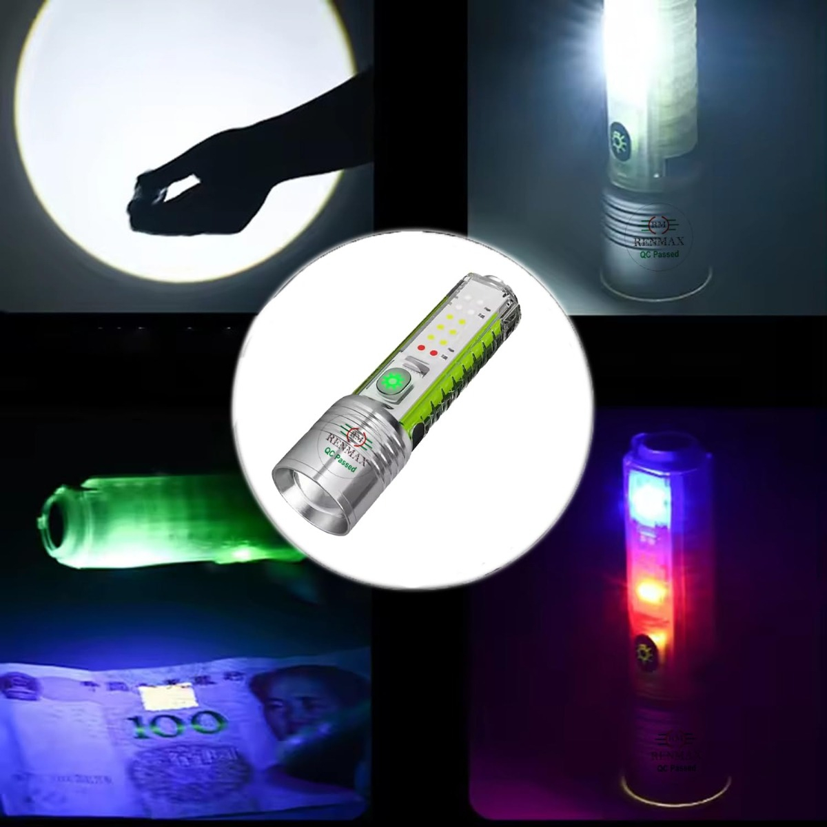 SET SC LED 2 LINTERNA MINI RECARGABLE DOBLE CAMPING LAU - 3