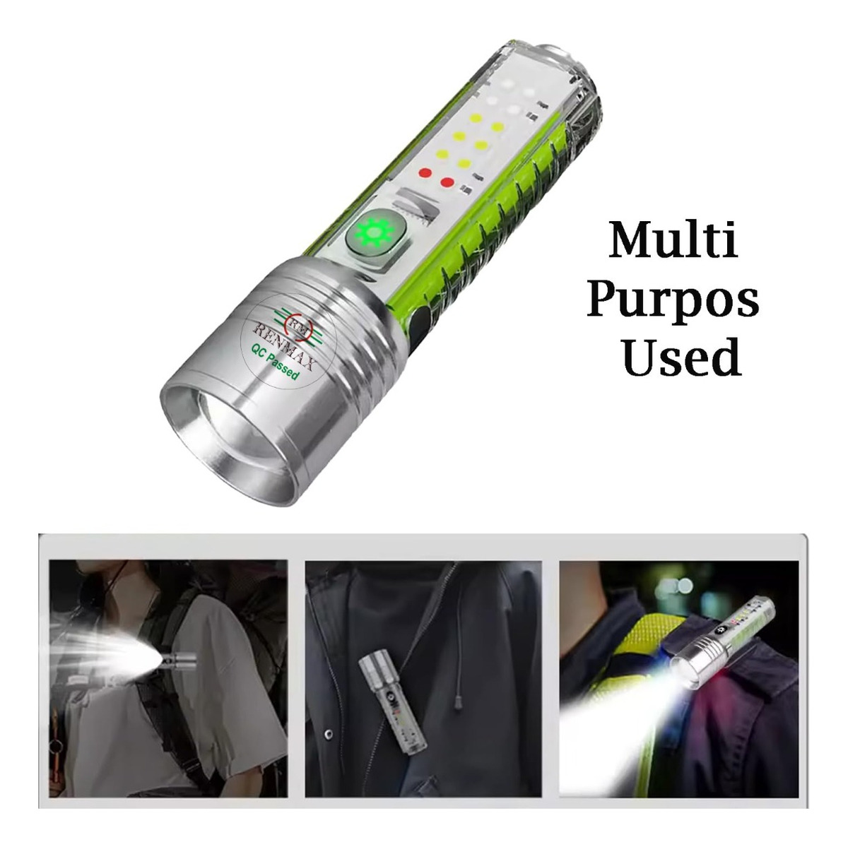 SET SC LED 2 LINTERNA MINI RECARGABLE DOBLE CAMPING LAU - 8
