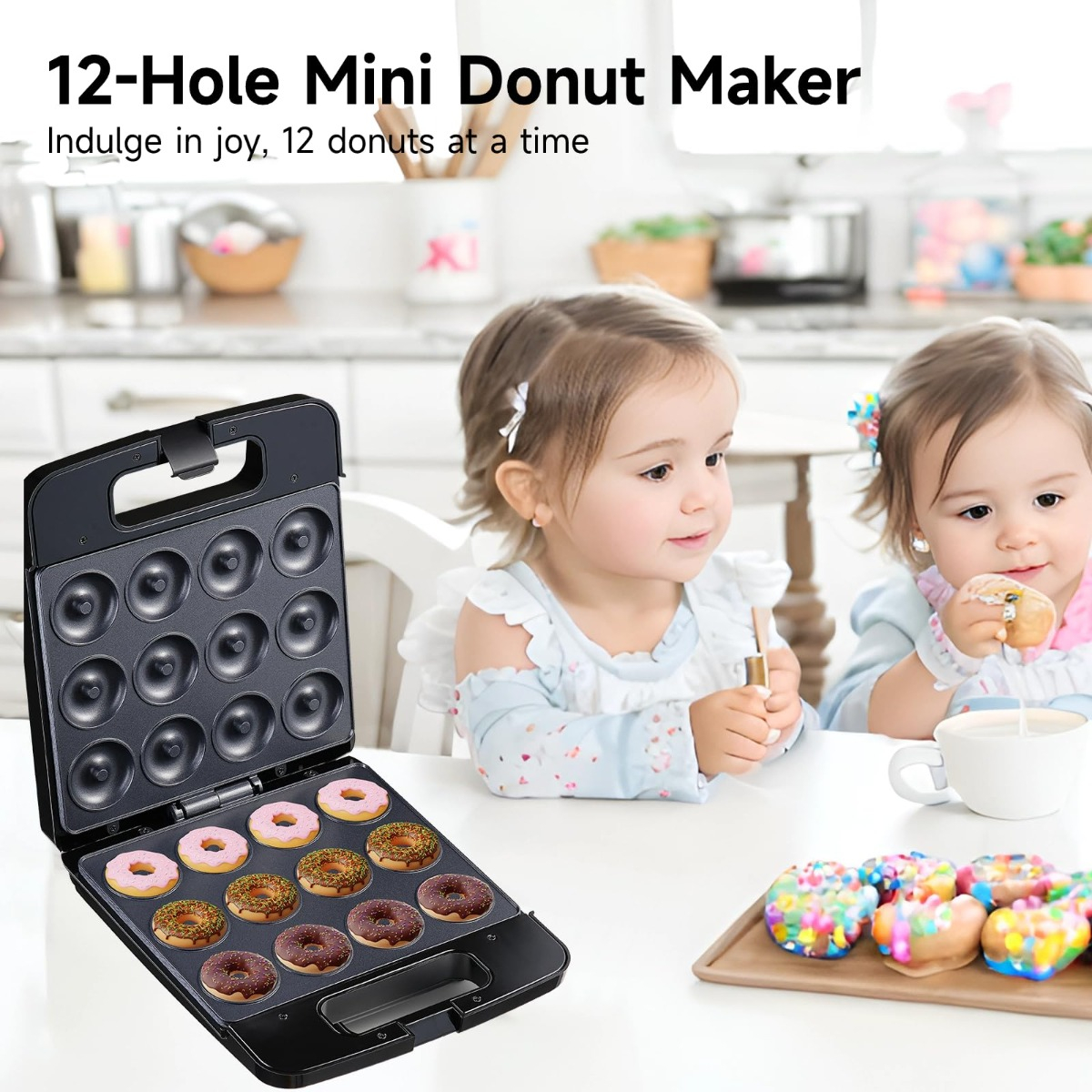 MAQUINA DONUTS SC 12 PCS 1400W HORNEA FIESTA COCINA LAU - 2