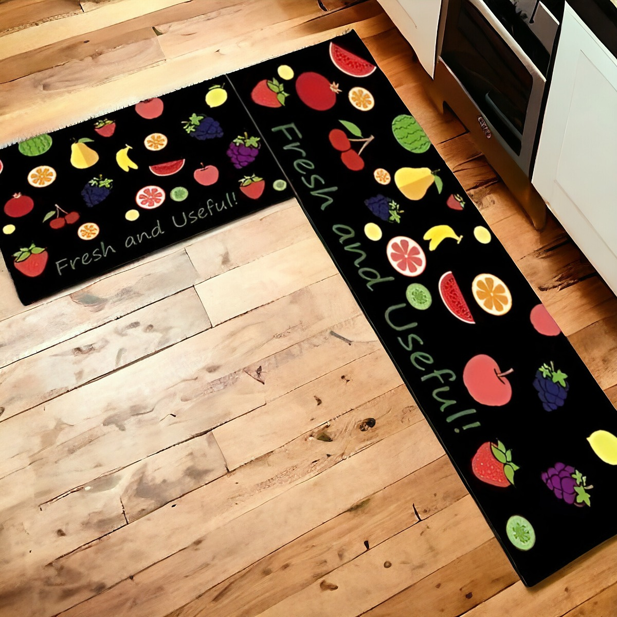 ALFOMBRA CONTEMPORÁNEA MODERNA COCINA PISO ENTRADA ANTIDESLIZANTE 2 PIEZAS JHN 60 X 40 CM - 10