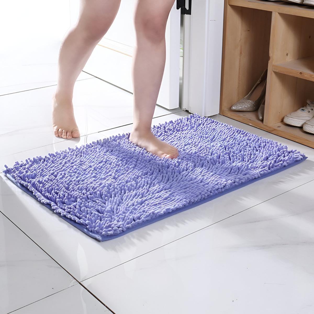 SET DE 3 ALFOMBRA DECORATIVA SUAVE LANUDA ANTIDESLIZANTE JHN - 7