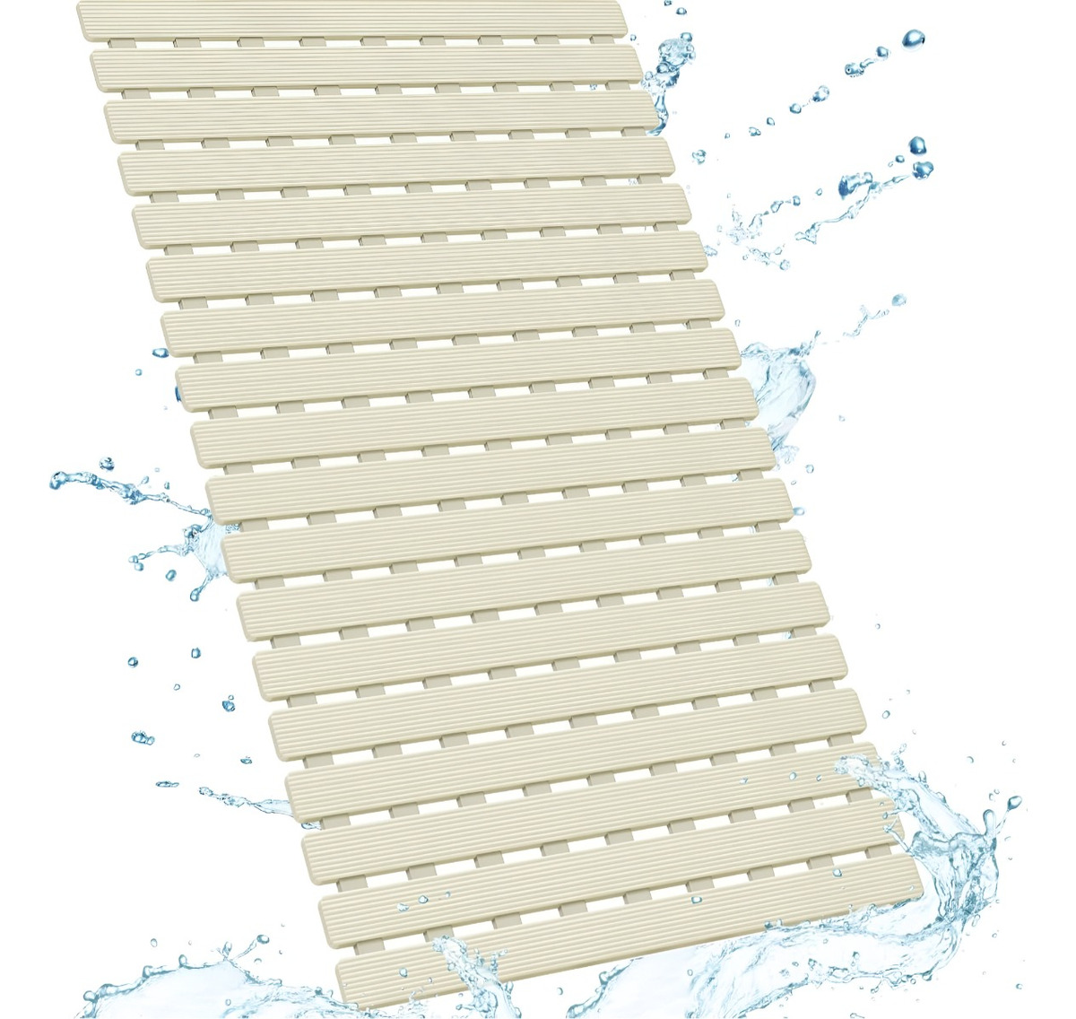ALFOMBRA BAÑO ANTIDESLIZANTE DRENAJE BAÑERA LISTONES JHN - 8