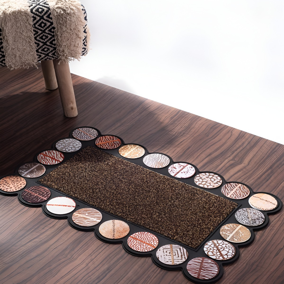 ALFOMBRA DECORATIVA GOMA 3D INTERIOR EXTERIOR JHN - 6