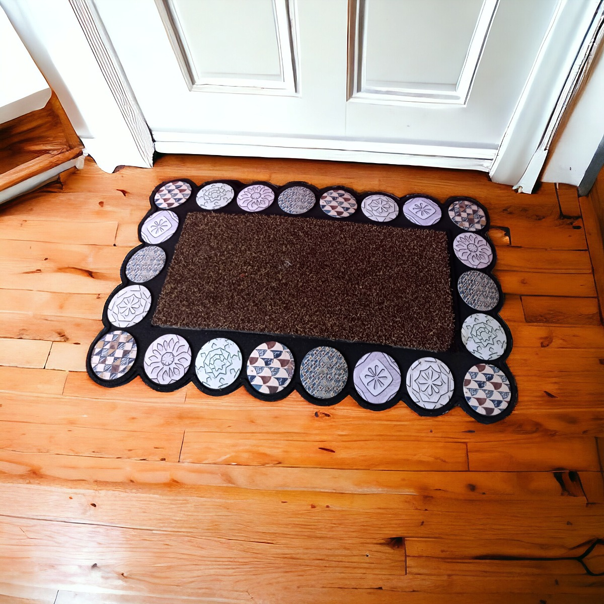 ALFOMBRA DECORATIVA GOMA 3D INTERIOR EXTERIOR JHN - 10
