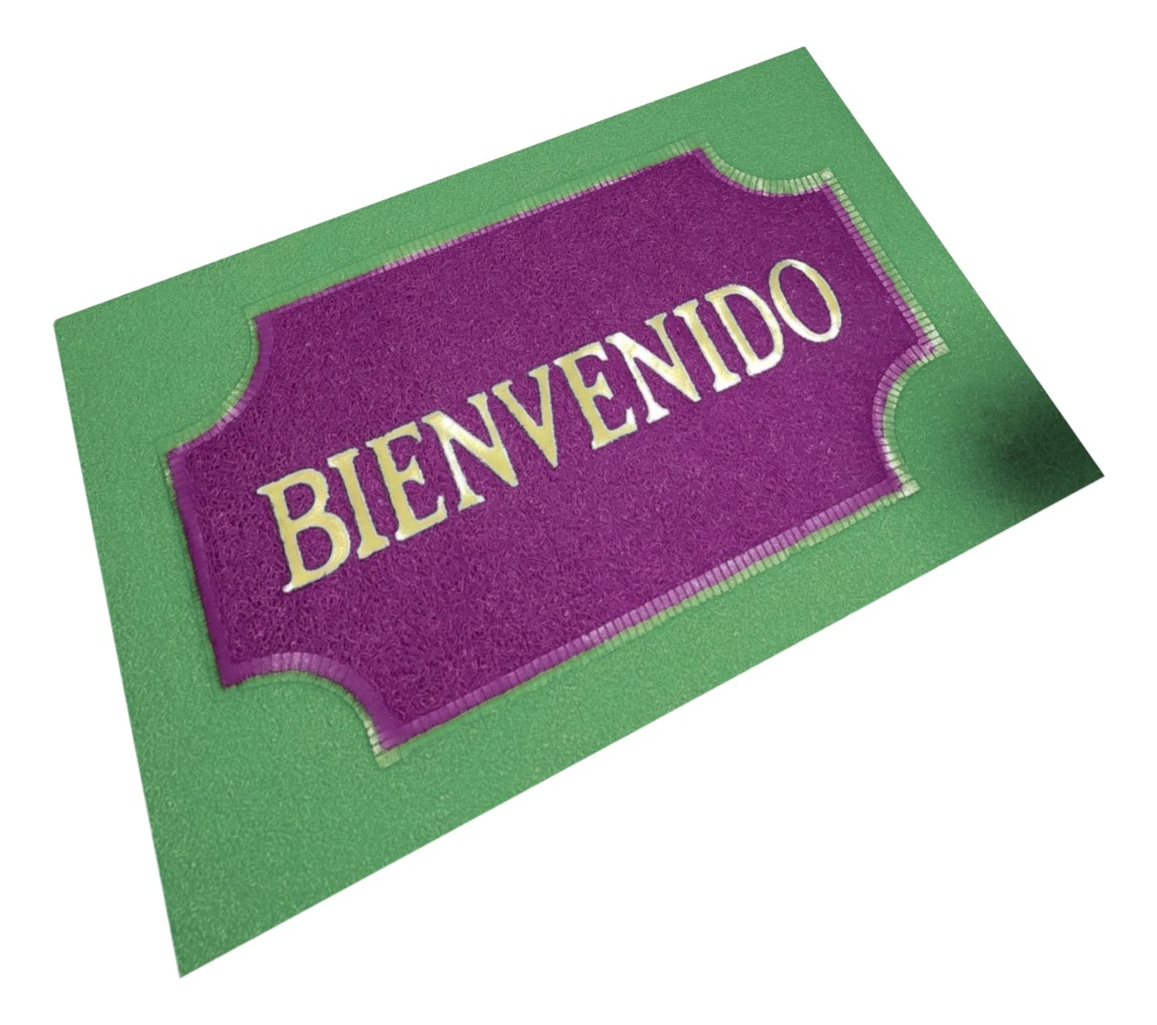 SET DE 3 ALFOMBRA DECORATIVA ANTIDESLIZANTE BIENVENIDO JHN - 3