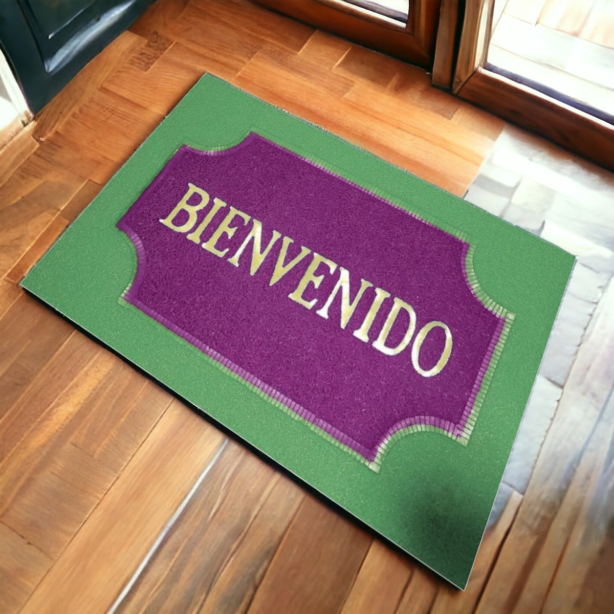 SET DE 3 ALFOMBRA DECORATIVA ANTIDESLIZANTE BIENVENIDO JHN - 8
