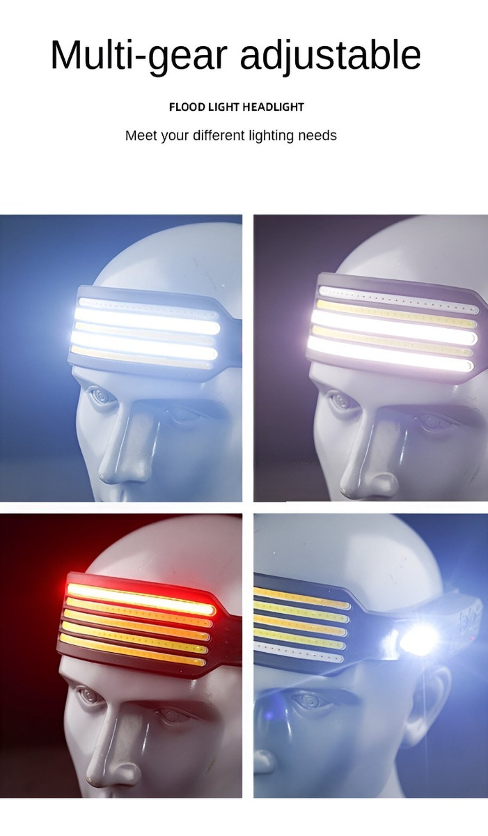 LINTERNA FRONTAL FARO LED RECARGABLE USB CAMPING LAU - 3