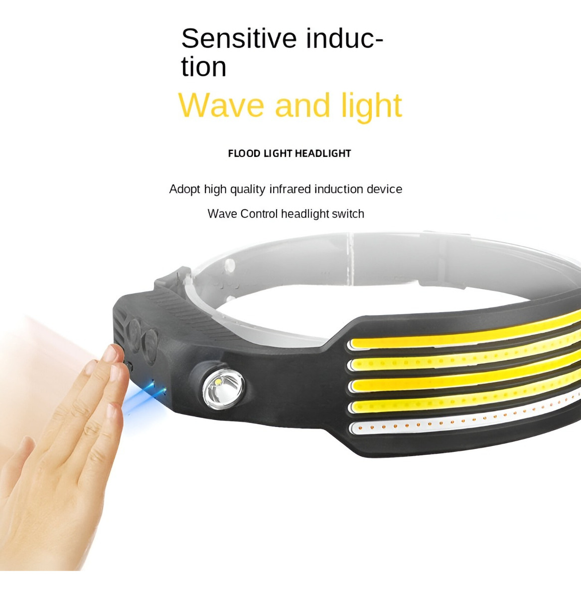 LINTERNA FRONTAL FARO LED RECARGABLE USB CAMPING LAU - 4